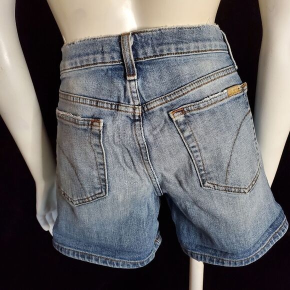 Joe's Cooper Distressed Blue Jean Shorts (26) - Picture 4 of 6